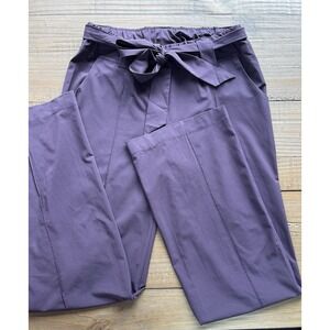 Athleta Womens‎ Destination Wide Leg Pull On Pants 6 Purple Plum Travel Workwear